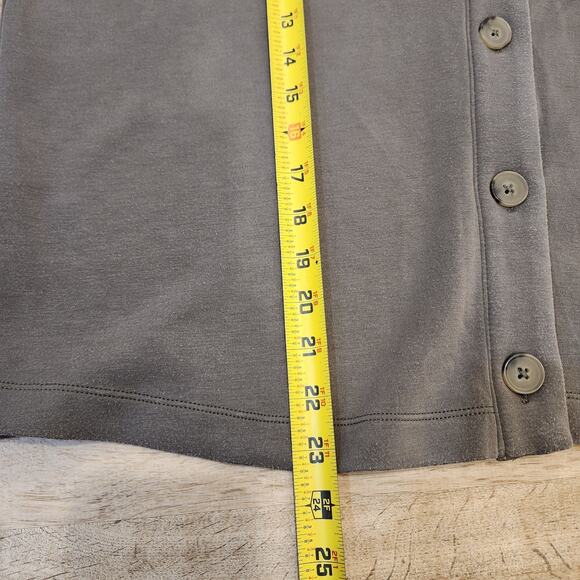 Spanx Air Essentials Cardigan Womens Size Large Beige/Gray Button 4 Way Stretch - Picture 5 of 8